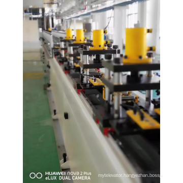 Guide rail elevator profile forming machine